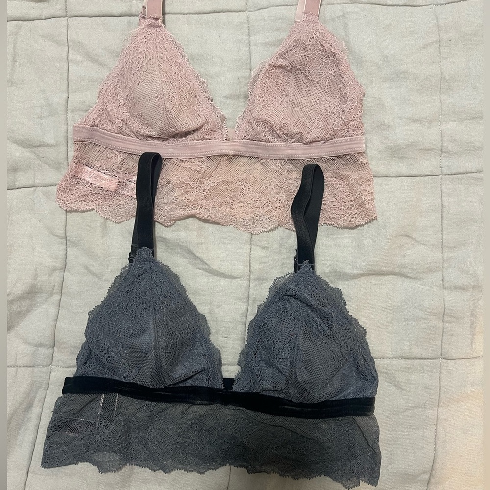 Victoria’s Secret Lace Bralettes - Set of Two